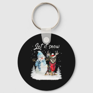 Llavero Shiba Inu Santa Dog Navidades Snowman Xmas Pajama