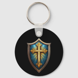 Llavero Shield of Faith Christian Believer Keychain
