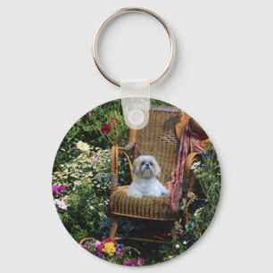 Llavero Shih Tzu Garden Keychain