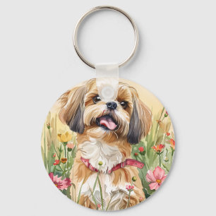 Llavero Shih Tzu Keychain - Cadena de búsqueda de perros