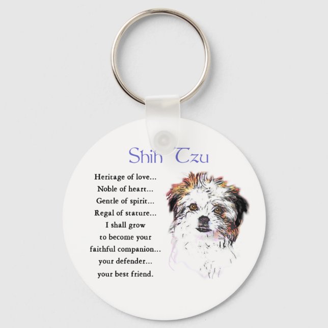 Llavero Shih Tzu Lovers Regalos (Anverso)