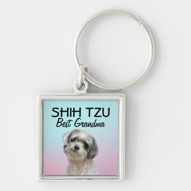 Llavero Shih Tzu Mejor Abuela (Frente)