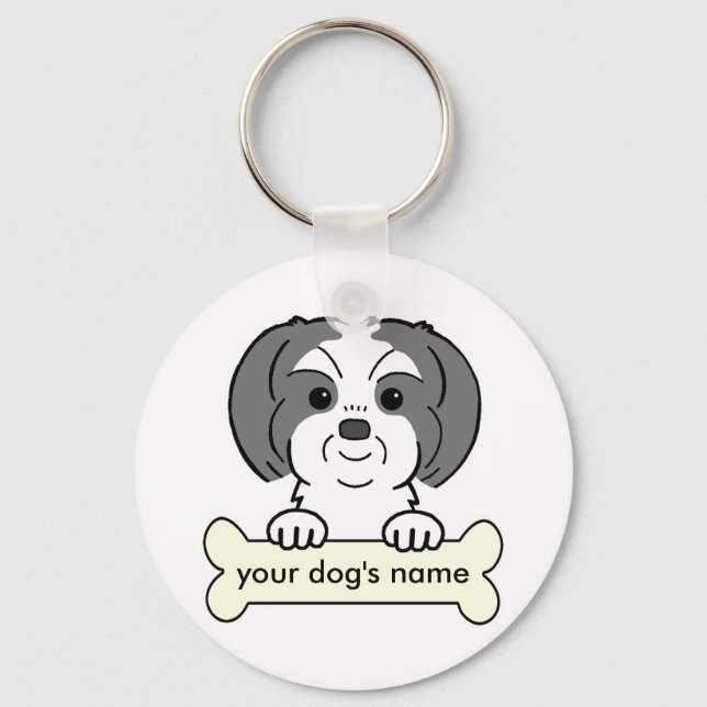 Llavero Shih Tzu personalizado (Anverso)