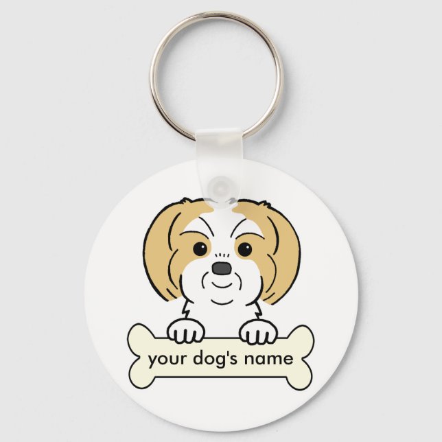 Llavero Shih Tzu personalizado (Anverso)