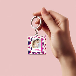 Llavero Shimmer Purple Heart Txt Back inmediatamente