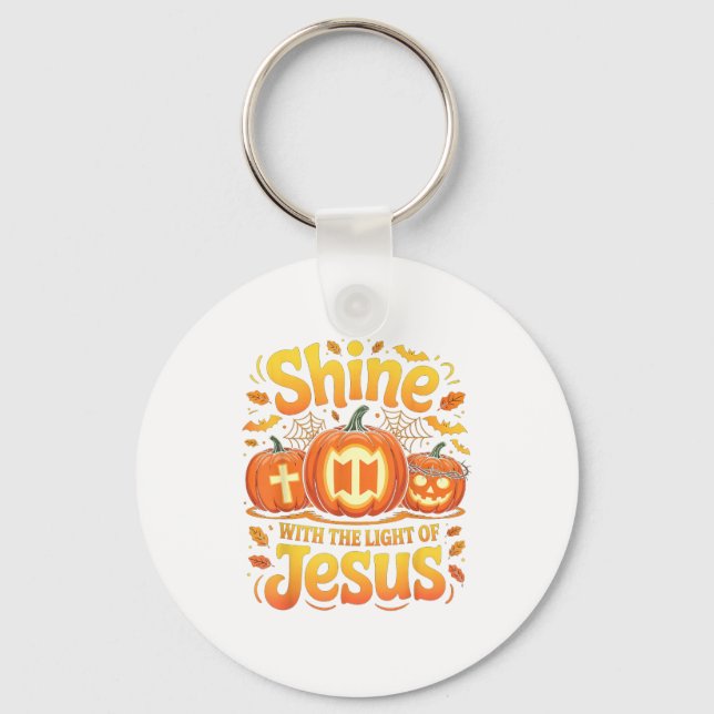 Llavero Shine With The Light Of Jesus Christian Halloween  (Anverso)
