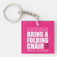 Shirley Chisholm Silla plegable Rosa