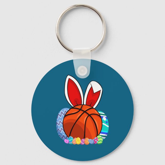 Llavero Shirt Basketball Easter Egg Bunny (Anverso)