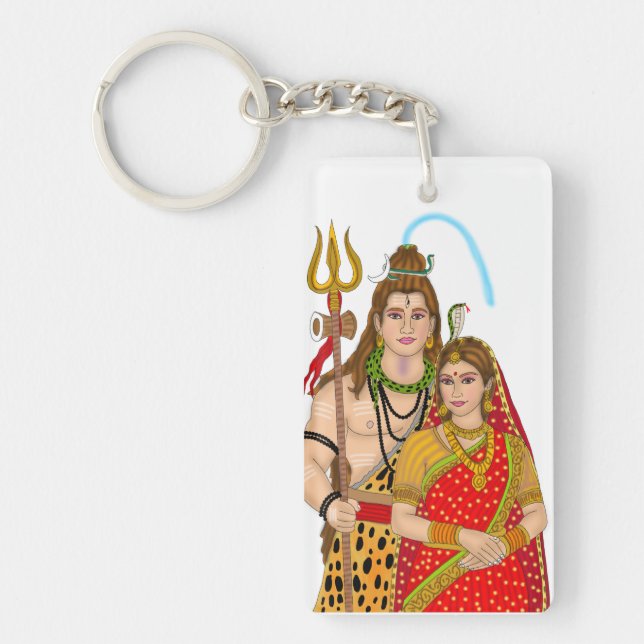 Llavero Shiv Parvati Keychain (Frente)