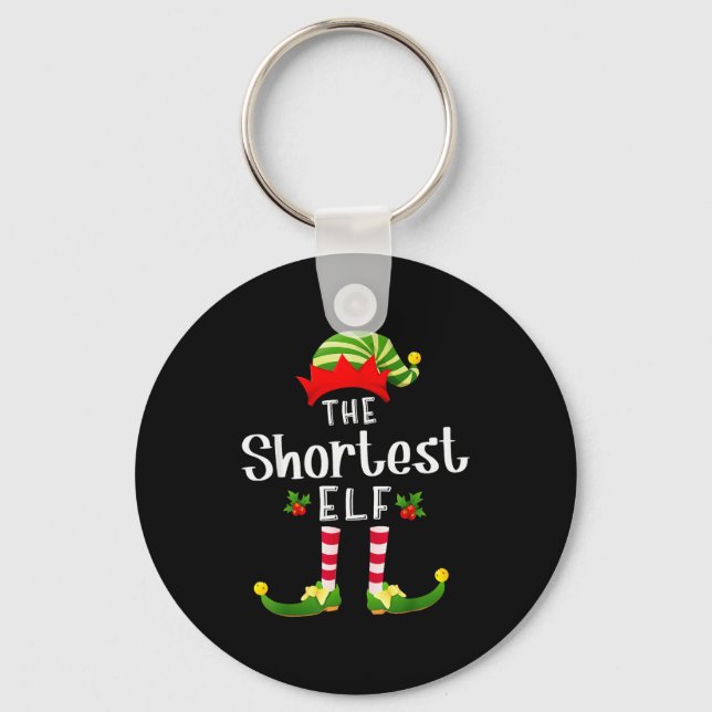 Llavero Shortest Christmas Elf Matching Pajama X-mas Party (Anverso)