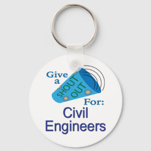 Llavero Shout Out for Civil Engineers