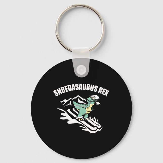 Llavero Shredasaurus Rex Esquí Dinosaurio Niños Divertido  (Anverso)