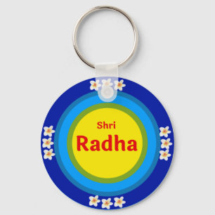 Llavero Shri Radha en inglés en Vrindavan