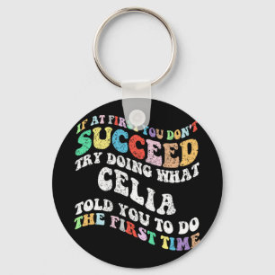 Llavero Si al principio no tienes éxito, prueba a hacer lo