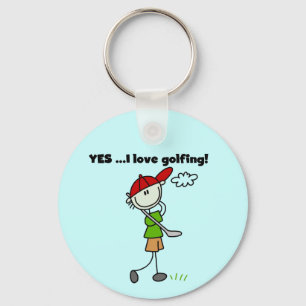 Llavero SI Amo las Camisetas y Regalos de Golf