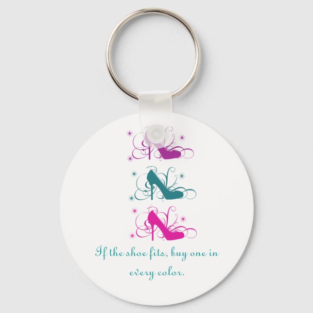 Llavero Si El Zapato Se Ajusta A La Cadena Clave (Anverso)