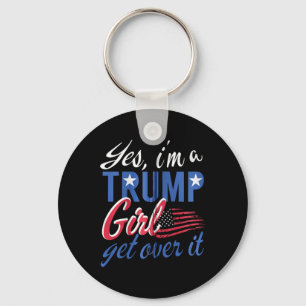 Llavero Sí, I#39;m un Chica de Trump, supere el soporte de