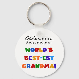 Llavero Si no conocido como regalos de la abuela Mejor-est