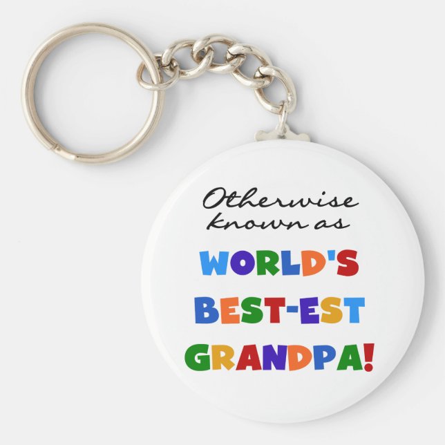 Llavero Si no conocido como regalos del abuelo Mejor-est (Frente)