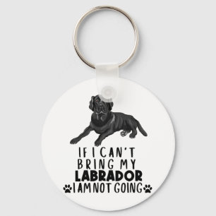 Llavero Si no puedo traer mi perro negro de Labrador