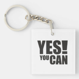 Llavero SÍ QUE PUEDES - Diseño de citas positivas motivaci