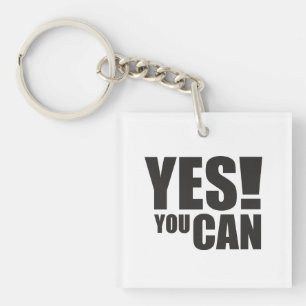 Llavero SÍ QUE PUEDES - Diseño de citas positivas motivaci