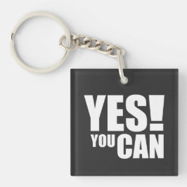 Llavero SÍ QUE PUEDES - Diseño de citas positivas motivaci