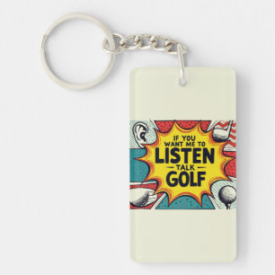 Llavero Si Quieres Que Escuche Hablar De Regalo De Golf