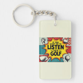 Llavero Si Quieres Que Escuche Hablar De Regalo De Golf