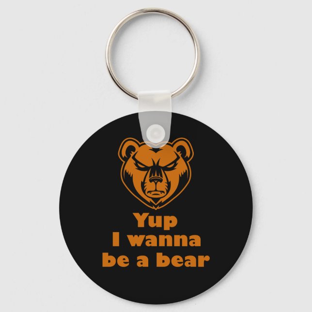 Llavero Sí, quiero ser un oso (Anverso)