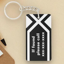 Llavero Si se encuentra, llame