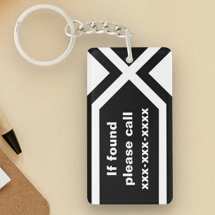 Llavero Si se encuentra, llame
