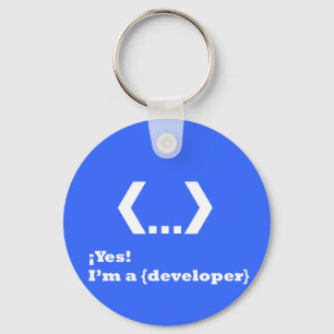 Llavero ¡Sí!.Soy un {Developer} (Llavero)