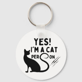 Llavero Sí, soy un gato Person Keychain
