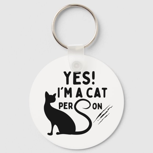 Llavero Sí, soy un gato Person Keychain (Anverso)