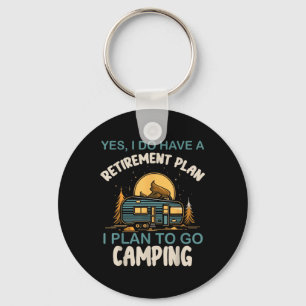 Llavero Sí, tengo un plan de jubilación Camping Campista R