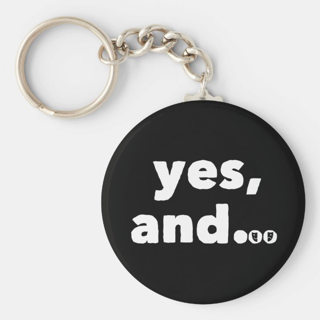 Llavero "Sí, y..." La idea de Thespian (Frente)