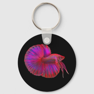 Llavero Siamés Fighting Fish Betta Keychain