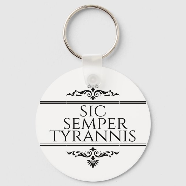 Llavero Sic Semper Tyrannis (Anverso)