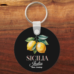 Llavero Sicilia Italia Orgullosos Limones Italianos Fresco