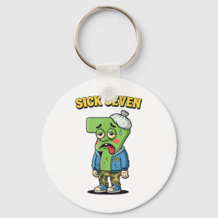 Llavero Sick Seven divertido meme tendencia 6 7 disfraz de