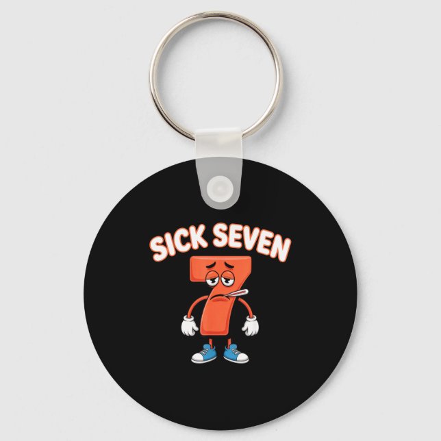 Llavero Sick Seven Meme Tee Six Seven Fun Wordplay  (Anverso)