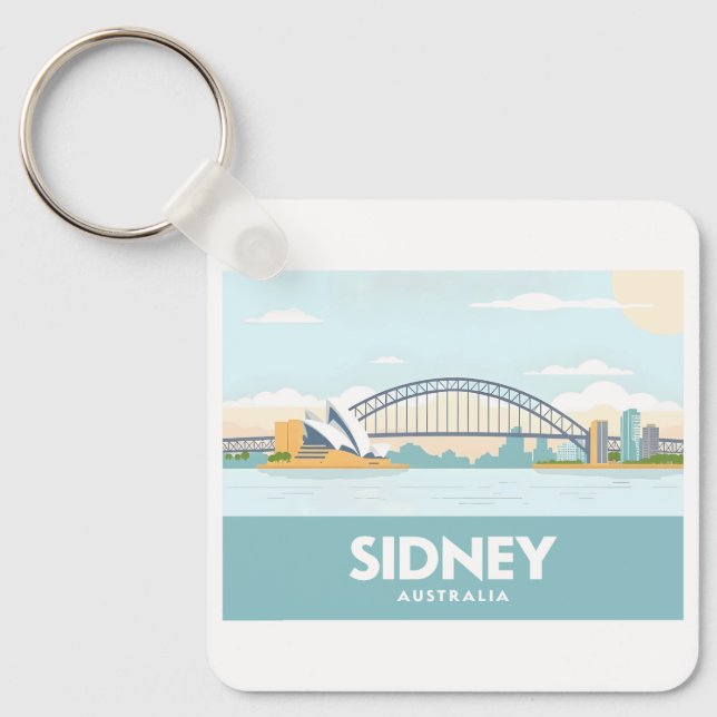 Llavero Sidney Australia Opera House Pastel Travel (Anverso)