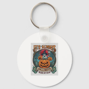 Llavero Siempre Es Halloween Dentro De La Cabeza Calabaza 