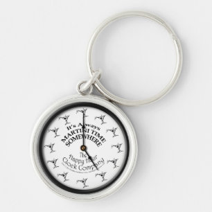 LLAVERO SIEMPRE ES TIEMPO MARTINI EN ALGÚN LUGAR KEYCHAIN