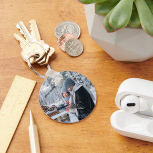 Llavero Siempre juntos impresión en metal impresión acríli