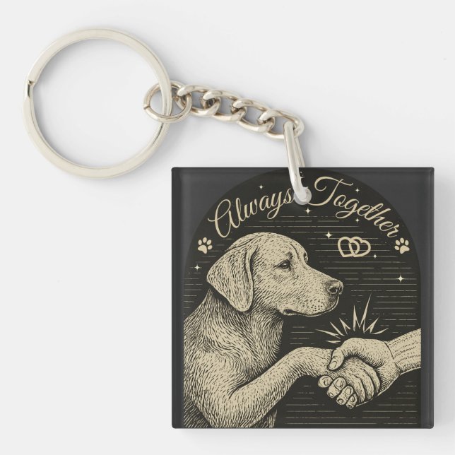 Llavero "Siempre juntos" Viña Amistad con los Perros (Frente)
