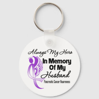 Llavero Siempre mi héroe en memoria del esposo del cáncer