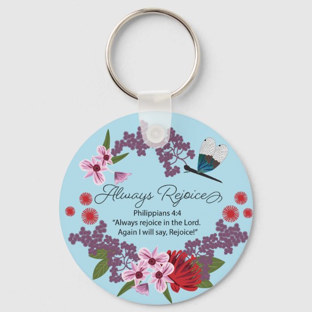 Llavero Siempre regocijo (Anverso)