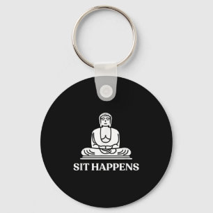Llavero ¡Siéntate! Gracioso Yoga Buddha Gym Gift